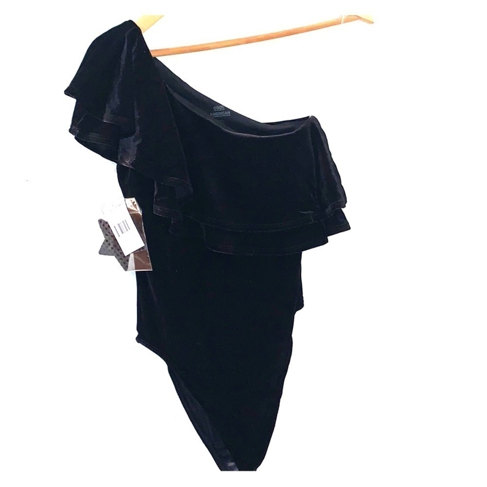 🆕 Good American ruffle one shoulder bodysuit - Picture 4 of 7